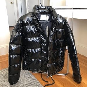 | ZARA | brand new black puffer jacket
